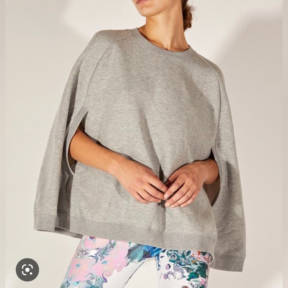 Cynthia Rowley - the capelet - grey sweatshirt capelet - size XS/S